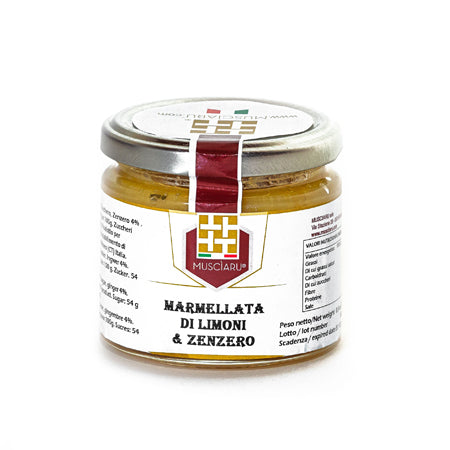 *Marmellata di Limoni e Zenzero 240gr Musciàru