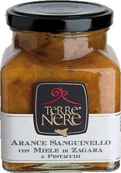 Marmellata di arance Sanguinello e pistacchio 240gr Terre Nere