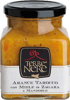 Marmellata di Arance Tarocco e mandorle 120gr TerreNere - Prodotti & Sapori di Sicilia ~ I migliori prodotti tipici sicilianiPRODOTTI TIPICI SICILIANI