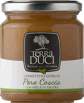 Confettura di pere Coscia senza glutine 350gr TerraDuci - Prodotti & Sapori di Sicilia ~ I migliori prodotti tipici sicilianiPRODOTTI TIPICI SICILIANI