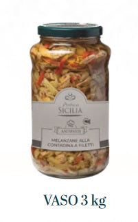 Melanzane alla contadina a filetti  3000gr Antica Sicilia