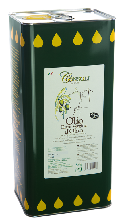 Olio Evo100% Italiano in latta da 3l Consoli