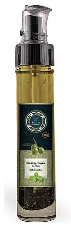 Olio e.v.o. al basilico 5cl bottiglia spray Antica Sicilia - Prodotti & Sapori di Sicilia ~ I migliori prodotti tipici sicilianiPRODOTTI TIPICI SICILIANI