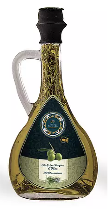 Olio e.v.o. al rosmarino 10cl bottiglia con manico Antica Sicilia
