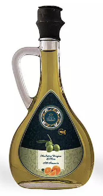 Olio e.v.o. all'arancia 10cl bottiglia con manico Antica Sicilia