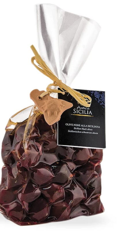 Olive nere alla Siciliana 500gr Antica Sicilia - Prodotti & Sapori di Sicilia ~ I migliori prodotti tipici siciliani