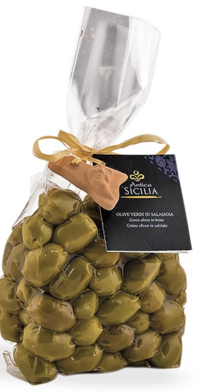 Olive verdi in salamoia 500gr Antica Sicilia - Prodotti & Sapori di Sicilia ~ I migliori prodotti tipici siciliani