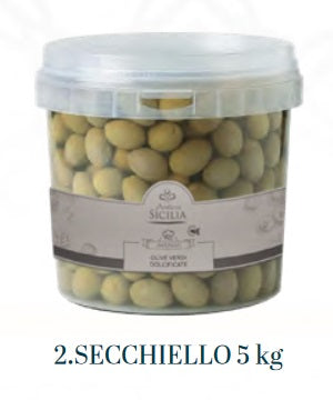 Olive verdi in salamoia 5000gr Antica Sicilia