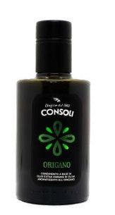 Olio extra vergine di oliva aromatizzato all'origano 0,25cl Consoli