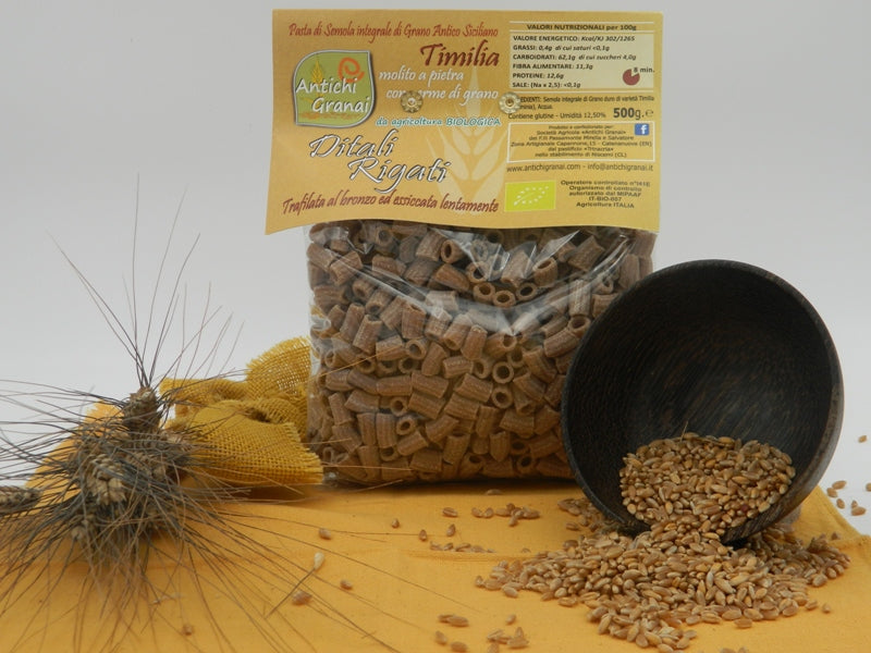 Pasta BIO Ditali rigati integrali di Timilia 500gr Antichi Granai - Prodotti & Sapori di Sicilia ~ I migliori prodotti tipici sicilianiPRODOTTI TIPICI SICILIANI