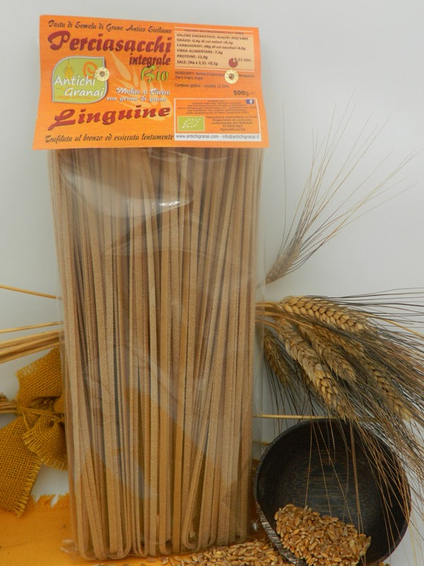 Pasta integrale di Perciasacchi (Farro Lungo) Linguine BIO 500gr Antichi Granai