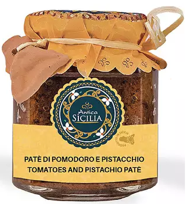 Pate' di pomodori e pistacchio 180gr Antica Sicilia - Prodotti & Sapori di Sicilia ~ I migliori prodotti tipici siciliani