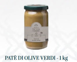 Pate' di olive verdi 1000gr Antica Sicilia