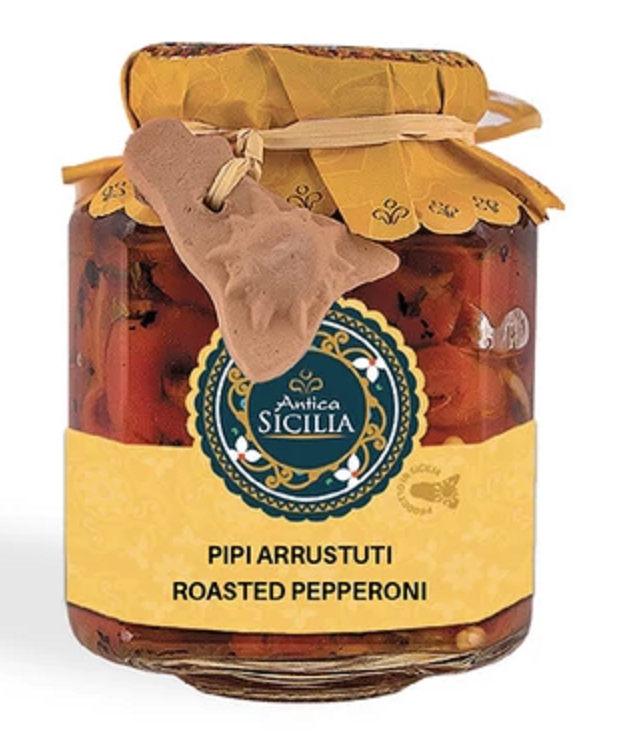 Peperoni a fette arrostiti "Pipi arrustùti" 280gr Antica Sicilia