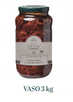 Pomodorini ciliegino secchi sott'olio 3000gr Antica Sicilia