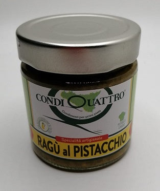 Ragù al Pistacchio 200 gr Condiquattro - Prodotti & Sapori di Sicilia ~ I migliori prodotti tipici siciliani