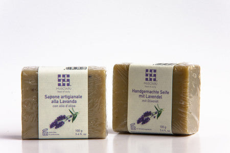 *Sapone Artigianale all'Olio d'Oliva alla Lavanda 100gr Musciàru