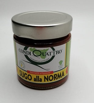 Sugo alla Norma pomodoro e melanzane 200gr Condiquattro