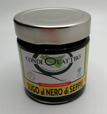 Sugo al Nero di seppie 200gr Condiquattro - Prodotti & Sapori di Sicilia ~ I migliori prodotti tipici siciliani