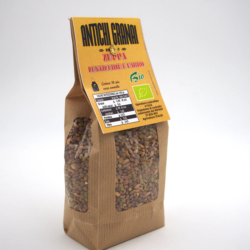 Zuppa di lenticche e farro 400gr Antichi Granai